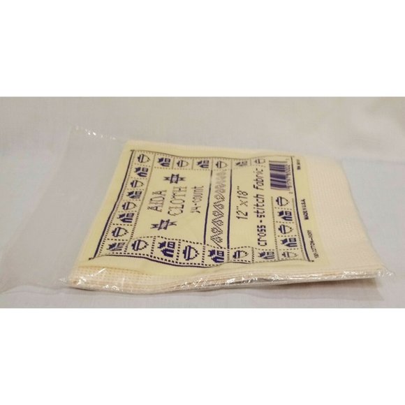 Ivory Cross Stitch AIDA Cloth Fabric 14 Count 12” x 18” 100% cotton 56181 - Picture 5 of 5